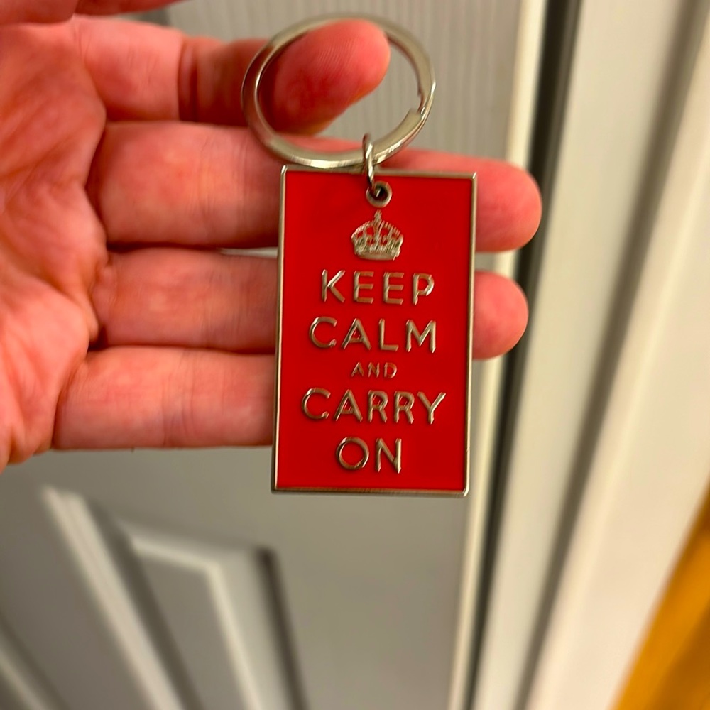 Keep Calm & Carry On Keychain